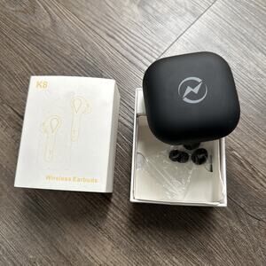K8 Wireless Earbuds Bluetooth Headphones, Black